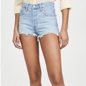 NWOT Levi’s 501 original shorts light blue